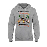 We're Not Alcoholics They Go To Meeting - Personalized Camping T-shirt and Hoodie