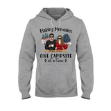 Just Two Of Us Camping Couple - Personalized T-shirt and Hoodie