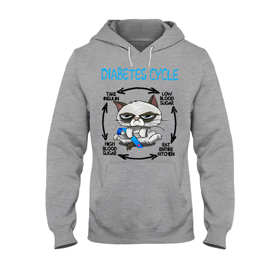 Diabetes Cycle - Diabetes Awareness T-shirt And Hoodie 082021