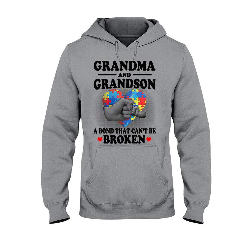 T-shirt et sweat à capuche « Grand-mère et petit-fils » pour la sensibilisation à l'autisme (06/2021)