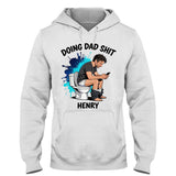Custom Any Photo Doing Dad Shit - Personalized Father T-shirt And Hoodie