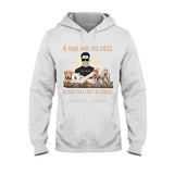 A Man And His Dogs - Personalized Father's Day Dog T-shirt and Hoodie