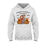 Hubby And Wifey - Personalized Christmas Couple T-shirt and Hoodie