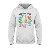 For Grandson Dinosaur I Am - Personalized grandson T-shirt And Hoodie