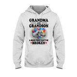 T-shirt et sweat à capuche « Grand-mère et petit-fils » pour la sensibilisation à l'autisme 112021