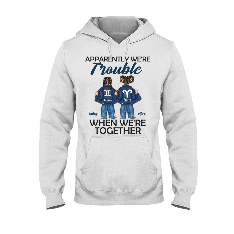 Trouble Together - Personalized Bestie T-shirt And Hoodie