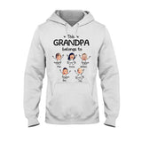 This Grandpa Belong To - Personalized Father's Day Grandpa T-shirt and Hoodie