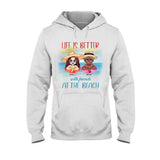 Boozing With My Beaches - Personalized Sea Lover T-shirt and Hoodie
