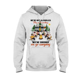 We're Not Alcoholics They Go To Meeting - Personalized Camping T-shirt and Hoodie