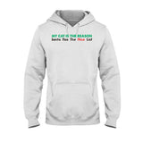 My Cat Is The Reason Santa Has The Naughty List - Personalized Christmas T-shirt and Hoodie