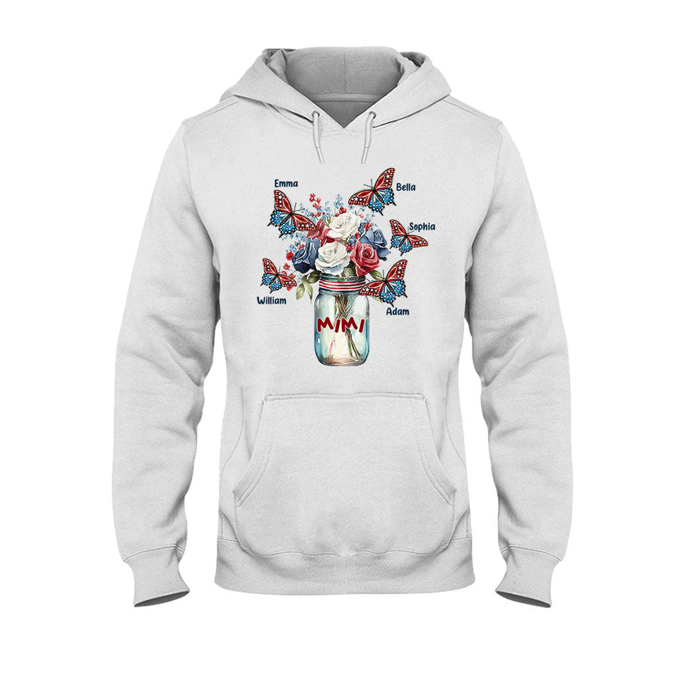 Happiness Is Being A Grandma - Gift for grandma, mom, aunt - Personalized T-shirt And Hoodie