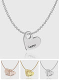 Any Name - Personalized Name Heart Necklace