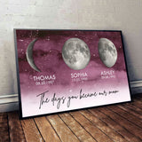 The Days You Became Our Mom - Personalized Mother Canvas And Poster