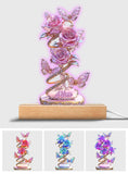 My Garden Gift For Mom, Grandma - Personalized Mother Shaped Plaque Light Base