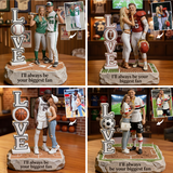 I’ll Always Be Your Biggest Fan - Personalized Football Custom Shaped Acrylic Plaque