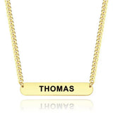 Any Name/ Text/... - Personalized Bar Necklace