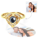 Any Photo - Personalized Couple Angel Wing Projection Ring