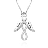 Little Angel - Personalized Name Wings Necklace