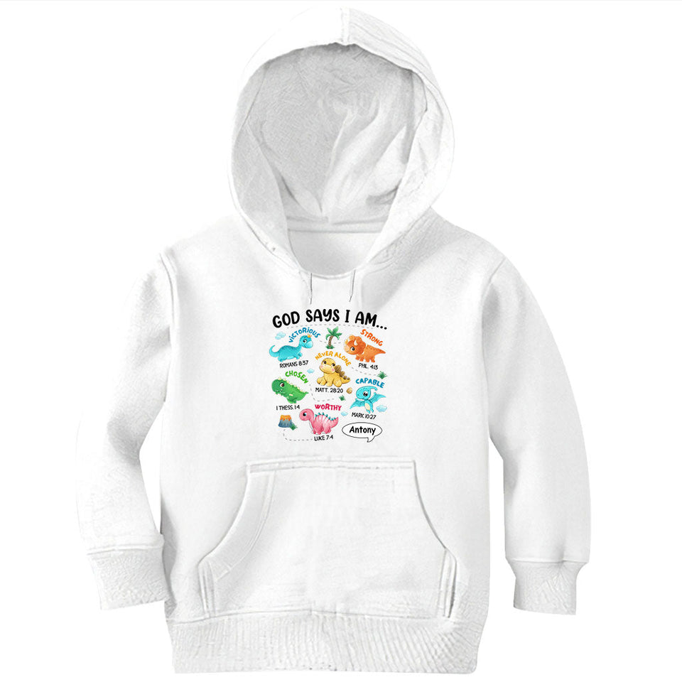 For Grandson Dinosaur I Am - Personalized grandson T-shirt And Hoodie