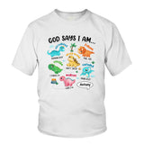 For Grandson Dinosaur I Am - Personalized grandson T-shirt And Hoodie