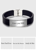 Any Text - Personalized Leather Bracelet