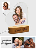 I Love You - Personalized Couple Heart Lamp
