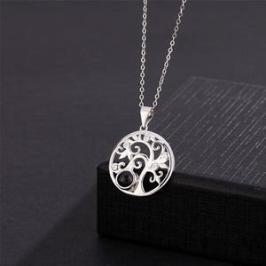 Love Tree Shape Photo Projection Charm - gift for anyone, who lost a loved one - Personalized Necklace