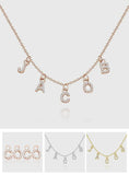 Any Letter - Personalized Diamond Initial Name Necklace