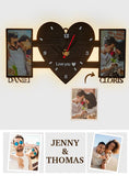 Custom Image Name Clock - gift for husband, wife, boyfriend, girlfriend - Personalized Clock