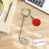 Custom Name Golf Ball Golf Lover NameGolf Ball Keychain - Personalized Golf Keychain