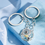 Matching Sun Moon Projection - Personalized Couple Sun Moon Projection Keychain