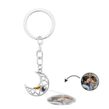 Matching Sun Moon Projection - Personalized Couple Sun Moon Projection Keychain