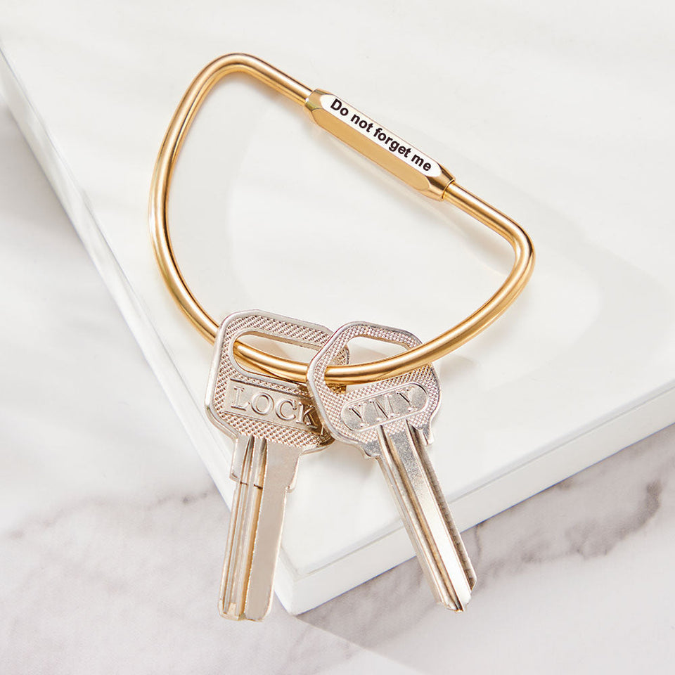 Custom Text D Keyring - gift for anyone - Personalized D Keyring