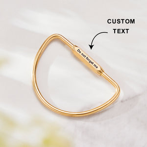 Custom Text D Keyring - gift for anyone - Personalized D Keyring