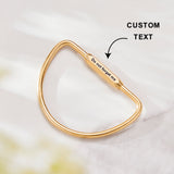 Custom Text D Keyring - gift for anyone - Personalized D Keyring
