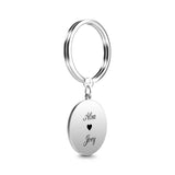 Custom Fingerprints Fingerprint Keychain - gift for girlfriend, boyfriend, wife, husband - Personalized Keychain