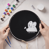 Photo Moon With DIY Clay - Personalized Couple Any Name Moon DIY Lamp