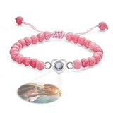 I Love You - Personalized Couple Photo Projection Beads Heart-Shaped Bracelet