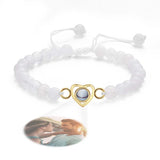 I Love You - Personalized Couple Photo Projection Beads Heart-Shaped Bracelet