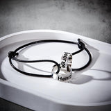 Intwine Name - Personalized Couple Intwine Name Beads Bracelet