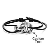 Intwine Name - Personalized Couple Intwine Name Beads Bracelet