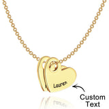 Any Name - Personalized Name Heart Necklace