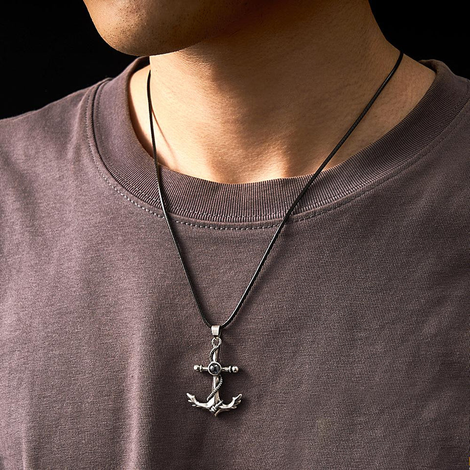 Personalized Anchor Photo Projection Charm