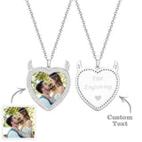 Cute Little Demon - Personalized Cute Demon Engraved Necklace