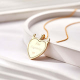 Cute Little Demon - Personalized Cute Demon Engraved Necklace