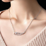Personalized Memorial Angel Wing Name Necklace
