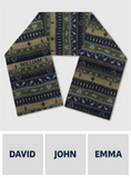 Hooked on Fishing - Personalized Fishing Knitted Scarf