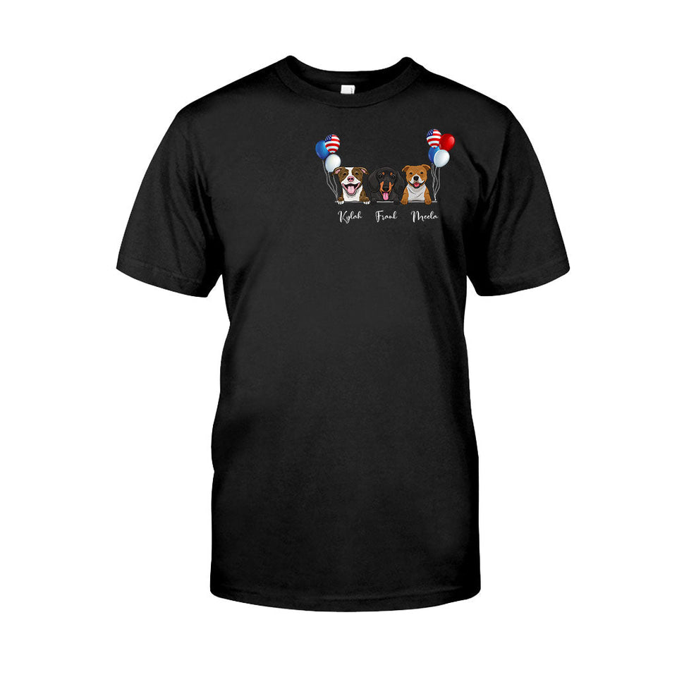 Life Is Better With Dogs - Personalized Independence Day T-shirt and Hoodie