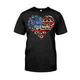 The July Cat Mom - Personalized Independence Day Dog T-shirt and Hoodie