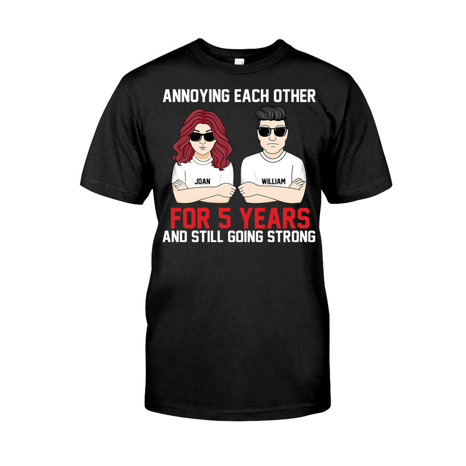 Annoying Each Other - Personalized Couple T-shirt and Hoodie